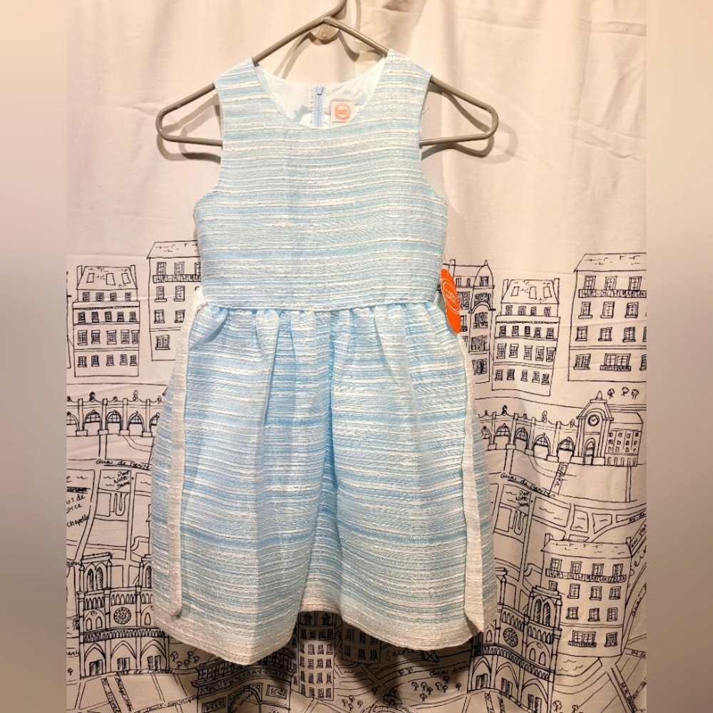 NWT Girls Blue Wonder Nation Fancy Dress Size 8